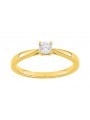 BAGUE SOLITAIRE OR JAUNE 0.20 CT HSI