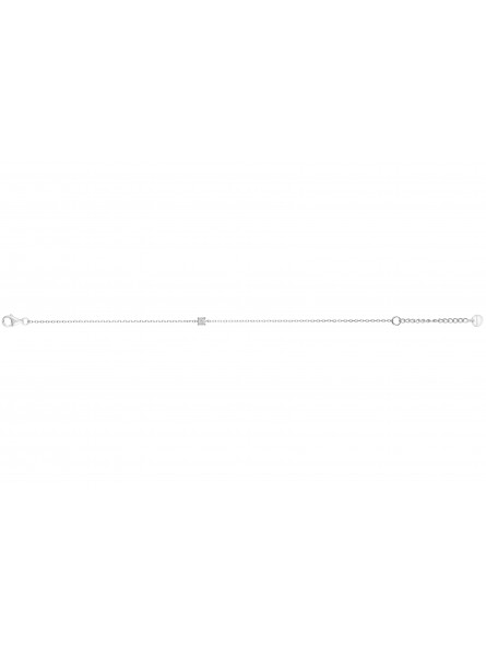 Bracelet solitaire diamant 0,005 ct AG925