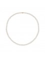 COLLIER RANG 42 CM PERLES EAU DOUCE BLANCHES 5/5.5 MM OR JAUNE 375