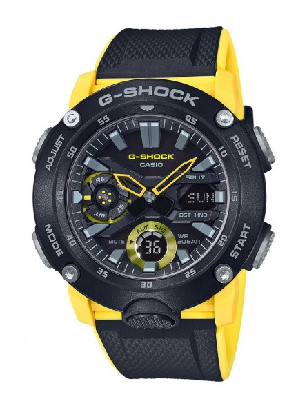 CASIO G-Shock Series-Carbon Core Guard Jaune GA-2000-1A9ER
