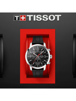 Montre Tissot Seastar 1000 Chronographe Noir & Rouge Acier 