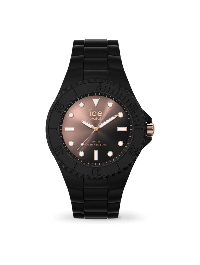 Montre Unisexe Ice Watch Generation - Boîtier résine Noir - Bracelet Silicone Noir - Réf. 019157