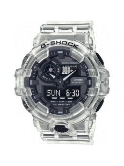 Montre Homme Casio G-Shock en Résine Transparent Ref GA-700SKE-7AER
