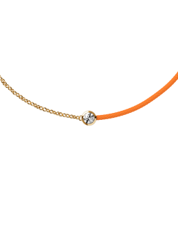 ICE - Jewellery - Diamond bracelet - Chaine et cordon - Orange