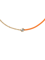 ICE - Jewellery - Diamond bracelet - Chaine et cordon - Orange