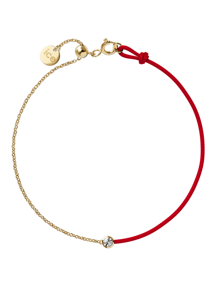 ICE - Jewellery - Diamond bracelet - Chaine et cordon - Red