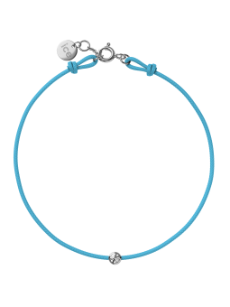 ICE - Jewellery - Diamond bracelet - Cordon - Turquoise blue