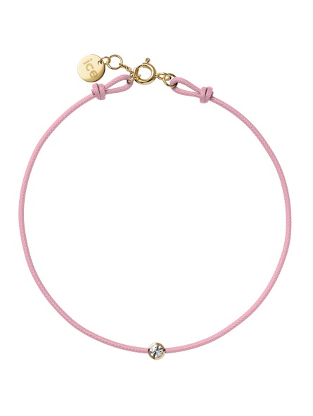 ICE - Jewellery - Diamond bracelet - Cordon - Light pink