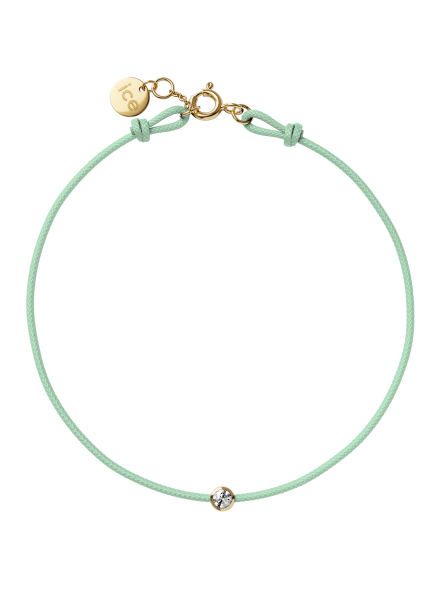 ICE - Jewellery - Diamond bracelet - Cordon - Aqua green KID
