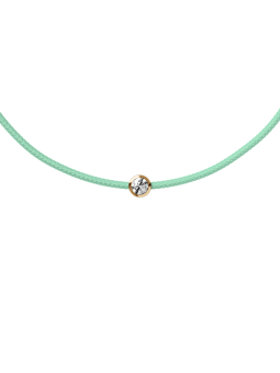 ICE - Jewellery - Diamond bracelet - Cordon - Aqua green KID