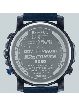 Montre Homme Casio Edifice bracelet Cuir ECB-20AT-2AER