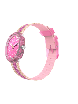 Montre Enfant Flik Flak Shine in Pink bracelet PET recyclé FPNP105